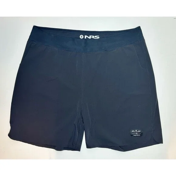 NRS Women's Beda Board Shorts Size 8 Jet Black NEW - Picture 2 of 10